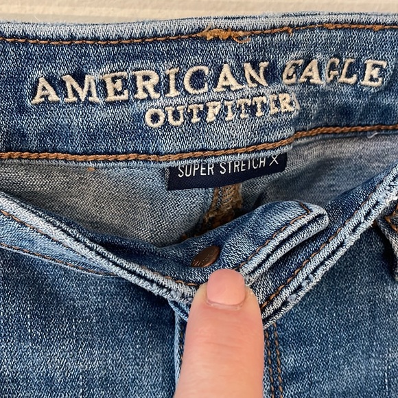 AMERICAN EAGLE Super Stretch X Highest Rise Jegging Jeans Size 8 Long - Picture 6 of 8
